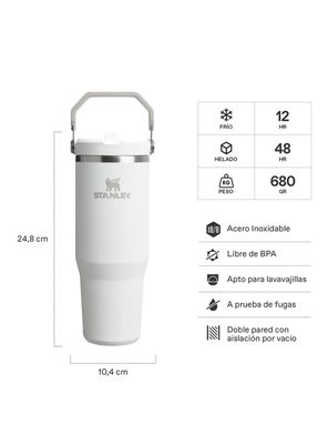 Imagen 2 del producto Botella de Agua Térmica Flip Straw 2.0 Frost 887 ml