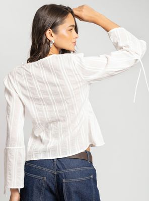 Imagen 2 del producto Blusa Bordada Blanca