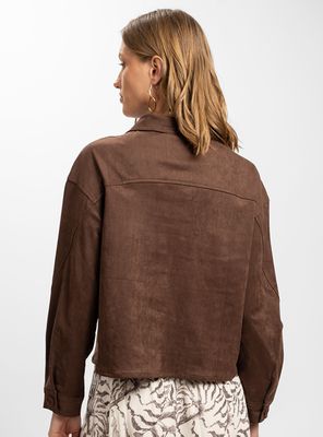 Imagen 2 del producto Chaqueta Bárbara Gamuza Cafe