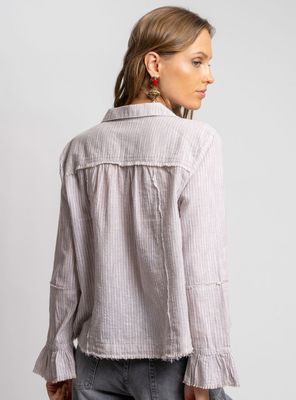 Imagen 2 del producto Blusa Sole R Rayas Café