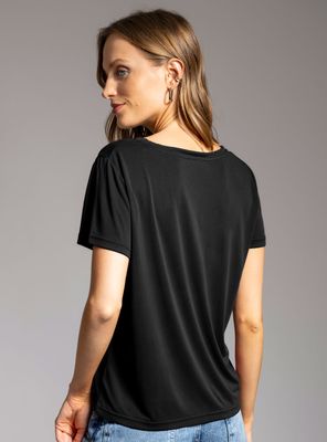 Imagen 2 del producto Polera Clara Manga Corta Negro