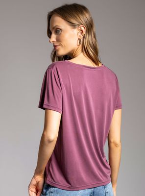 Imagen 2 del producto Polera Clara Manga Corta Burdeo