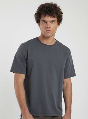 Polera Manga Corta Lisa Cuello Redondo