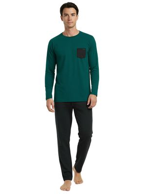 Imagen 1 del producto Pijama Básico Color Block Algodón