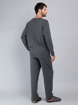 Imagen 2 del producto Pijama Largo Regular Fit Unicolor