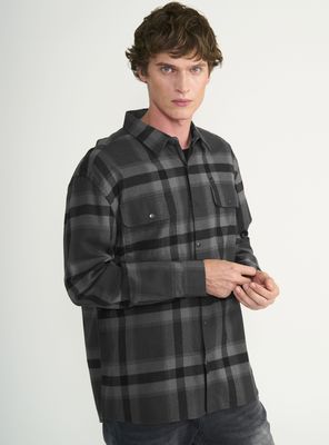 Imagen 2 del producto Camisa Manga Larga Overshirt Snap Big Check Flanel