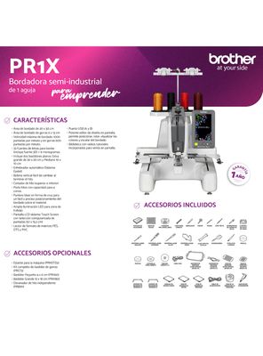 Imagen 2 del producto Máquina Bordadora Semi Industrial PR1X