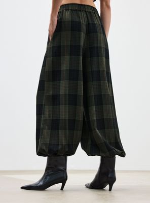 Imagen 2 del producto Pantalón Balloon Cintura Elasticada Diseño Cuadros