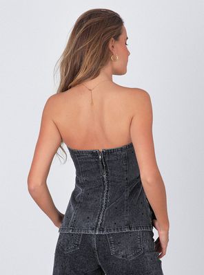 Imagen 2 del producto Top Strapless Strass Black