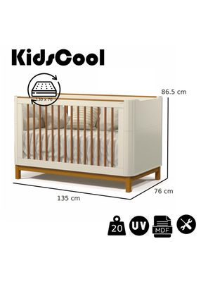 Imagen 2 del producto Cuna de Madera Flow 3 Funciones Beige Eco Wood