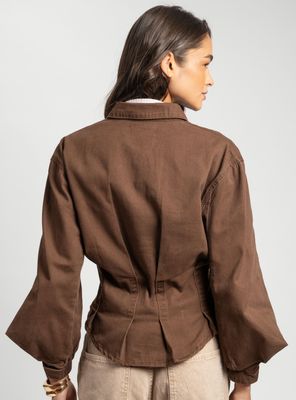 Imagen 2 del producto Chaqueta Agoblada Café