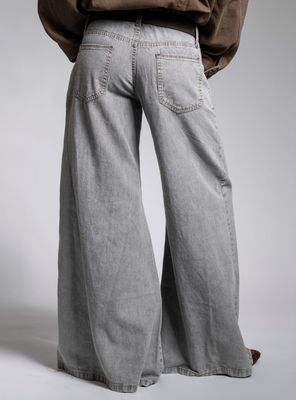 Imagen 2 del producto Jeans Ancho Tiro Medio Gris