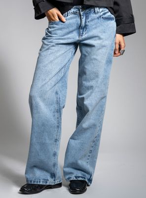 Imagen 1 del producto Jeans Wide Leg Tiro Medio Azul