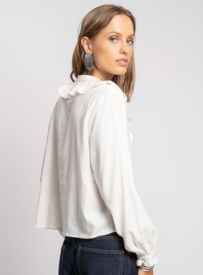 Imagen 2 del producto Blusa Antonia con Vuelos Crudo