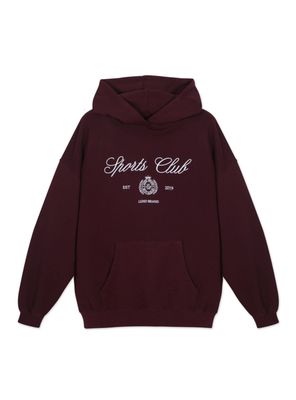 Imagen 2 del producto Polerón Burgundy Hoodie Sport Club Inignia