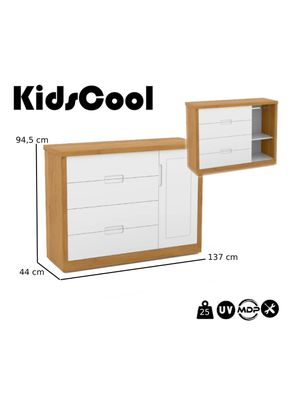 Imagen 2 del producto Cómoda Tutto Puerta Blanco Caramelo