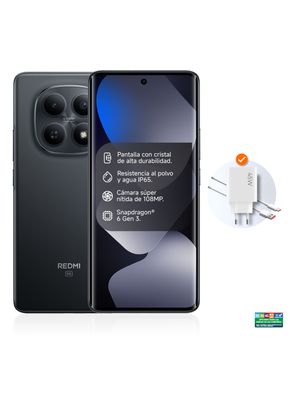 Imagen 2 del producto Smartphone Redmi Note 15 5G 256GB 6.77'' Negro Liberado + Audífonos Bluetooth