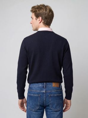 Imagen 2 del producto Sweater Fantasía Rombos Merino Cuello en V