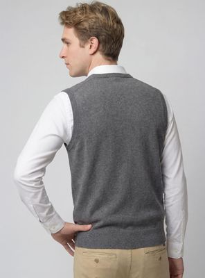 Imagen 2 del producto Sweater Sin Mangas Liso Cuello V Merino