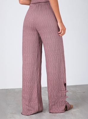 Imagen 2 del producto Pantalón Abertura Botón Lateral Rose