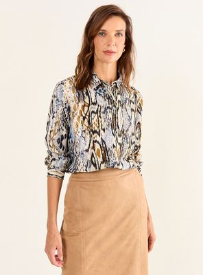 Imagen 1 del producto Blusa Camisera Estampada Print Color