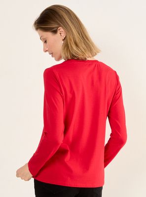 Imagen 2 del producto Polera Básica con Detalle en Hombros Color