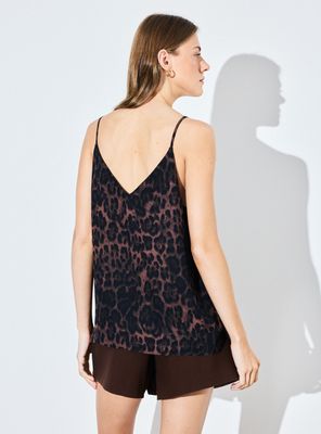 Imagen 2 del producto Blusa Doble Capa Tirantes Finos Estampada