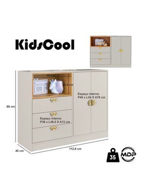 Imagen 2 del producto Cómoda 2 Puertas y 3 Cajones Cariño Arena