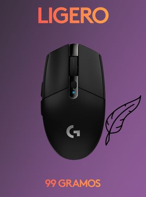 Imagen 2 del producto Mouse Gamer Inalámbrico G305 Lightspeed Negro