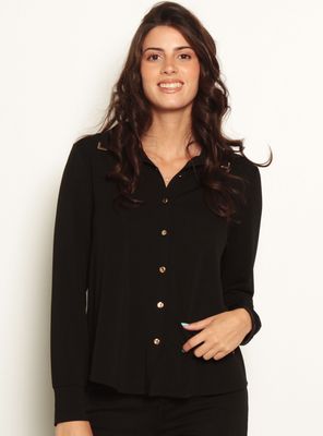 Imagen 1 del producto Blusa con Aplicación en Punta Cuello