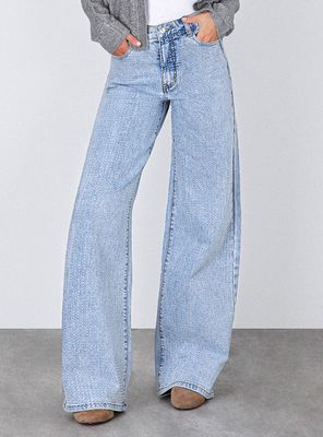 Imagen 2 del producto Pantalón Wide Leg Strass Light