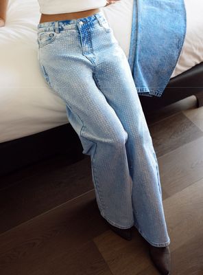 Imagen 1 del producto Pantalón Wide Leg Strass Light