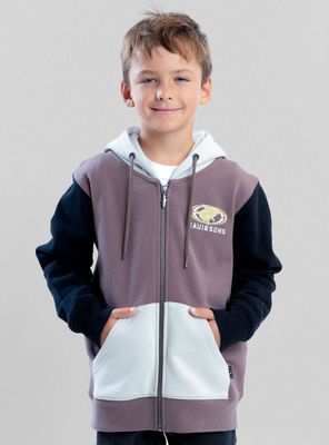 Imagen 1 del producto Polerón Fullzipper Color Block Brown