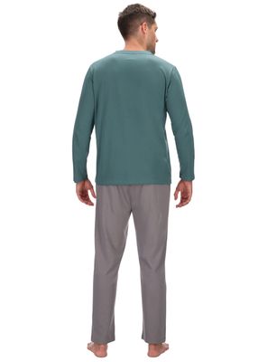 Imagen 2 del producto Pijama Largo Liso Cuello Redondo Algodón