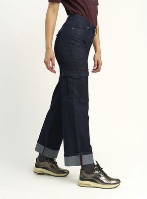 Imagen 2 del producto Jeans Cargo Raw Detalle Bragueta y Basta Turn Up