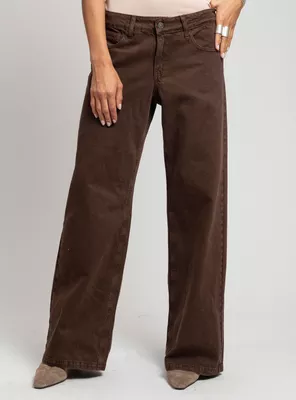 Imagen 1 del producto Jeans Tiro Bajo Josefa Café