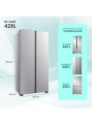Imagen 2 del producto Refrigerador Side by Side No Frost 428 Litros RC-56WS