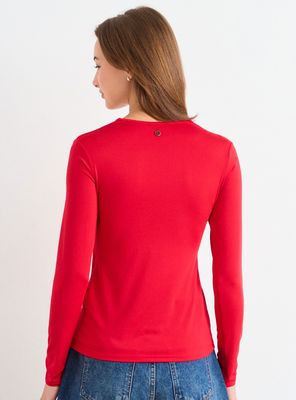 Imagen 2 del producto Polera de Suplex Manga Larga y Escote