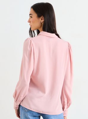 Imagen 2 del producto Blusa Camisera Básica con Detalle en Puños