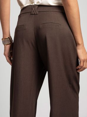 Imagen 2 del producto Pantalón Tiro Alto Sastrero Grace Café