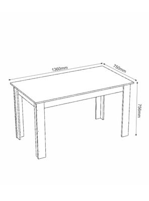 Imagen 2 del producto Juego de Comedor Violeta 6 Sillas Café Negro