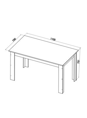 Imagen 2 del producto Juego de Comedor Adriana 4 Sillas Blanco