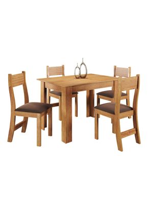 Imagen 1 del producto Juego de Comedor Florencia 4 Sillas Café