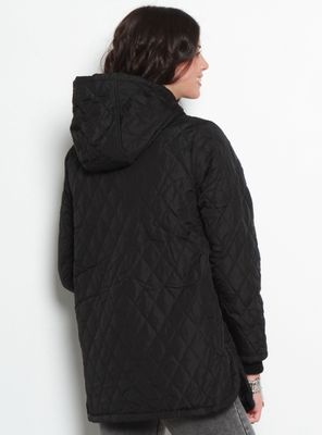 Imagen 2 del producto Parka Quilt Manga Larga con Capucha Abrochada en Delantero