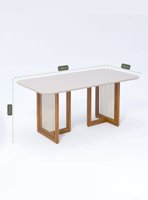 Imagen 2 del producto Juego de Comedor Regia Madera 1.8 + 6 Sillas Ipe