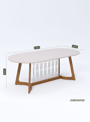 Imagen 2 del producto Juego de Comedor Tulipa 2.2 Madera + 6 Sillas Ipe