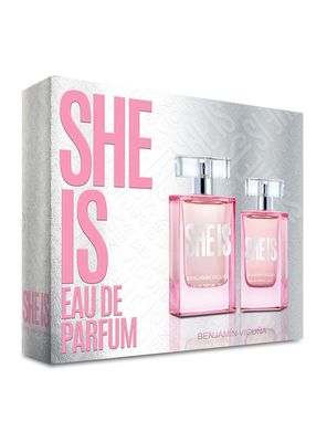 Imagen 2 del producto Set Perfume She Is EDP Mujer 100 ml + Miniatura 30 ml