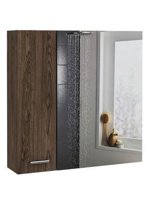 Imagen 1 del producto Botiquín 2 Puertas y Espejo Sines 60x60x14.9 cm Coñac