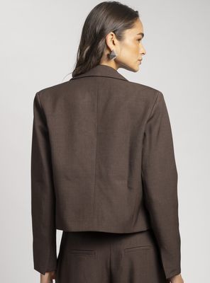 Imagen 2 del producto Blazer Crop Lena Café