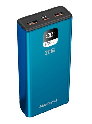 Imagen 2 del producto Batería Portátil Powerbank 20000 mAh 22.5W Azul